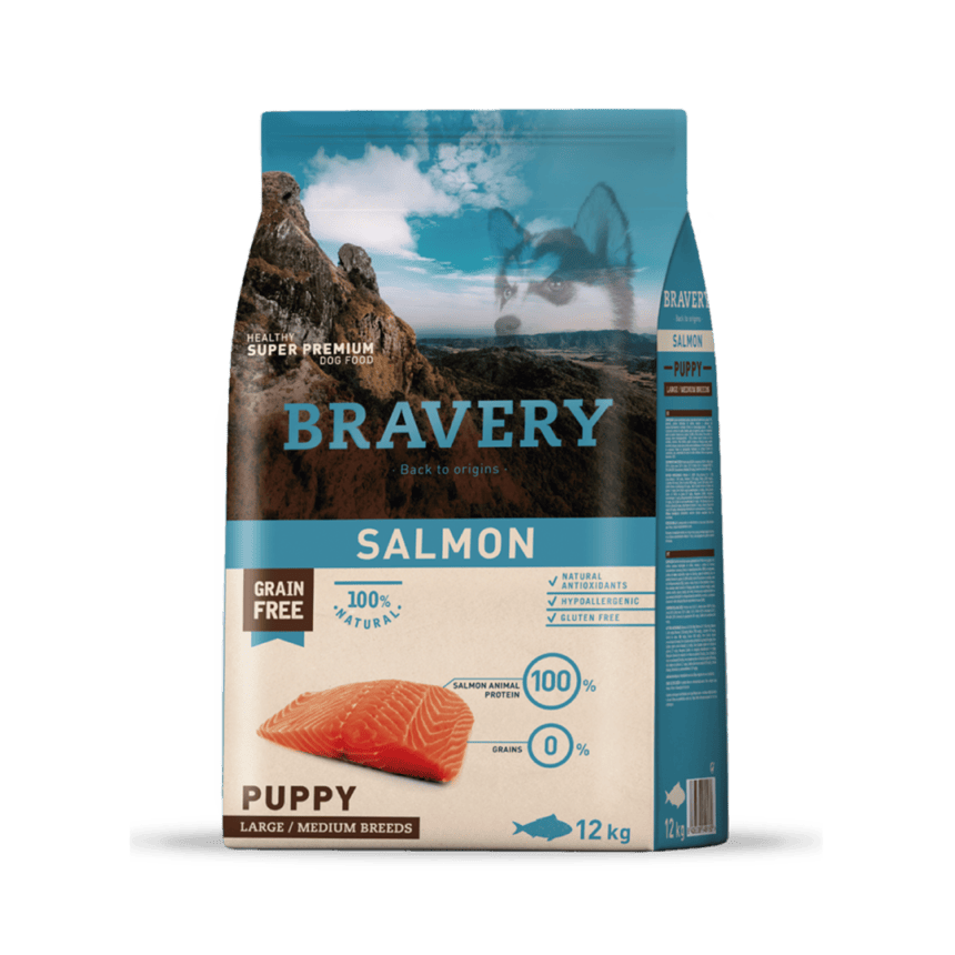 BRAVERY SALMON PUPPY LARGE/MEDIUM BREEDS