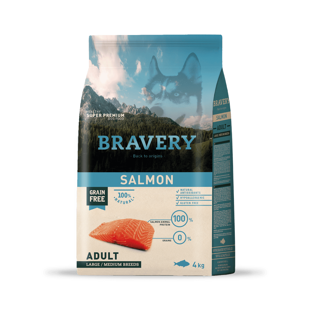 BRAVERY SALMON ADULT LARGE/MEDIUM BREED
