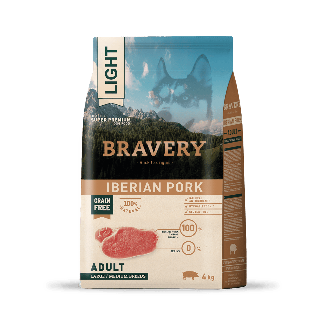 BRAVERY LIGHT IBERIAN PORK ADULT LARGE/MEDIUM BREEDS