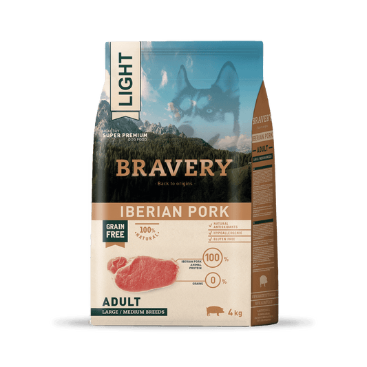 BRAVERY LIGHT IBERIAN PORK ADULT LARGE/MEDIUM BREEDS
