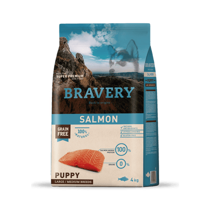 BRAVERY SALMON PUPPY LARGE/MEDIUM BREEDS