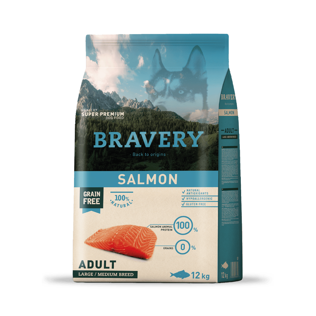 BRAVERY SALMON ADULT LARGE/MEDIUM BREED