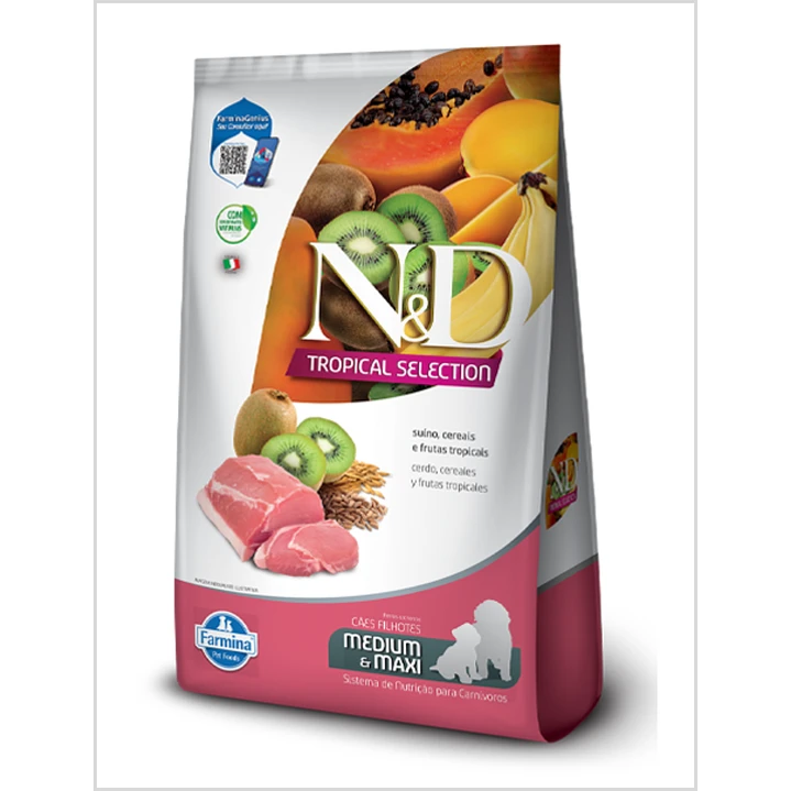 N&D Tropical Medium Puppy Suino